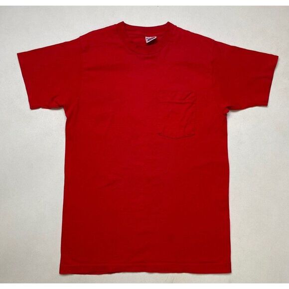 VINTAGE BVD Premium Series Blank T-shirt Men Medium USA 90s Single Stitch - Picture 1 of 6